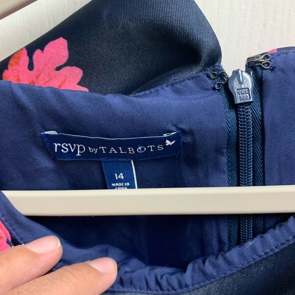 Talbots Pink Cowl Neck Sleeveless A-Line Midi Dress - Picture 5 of 6